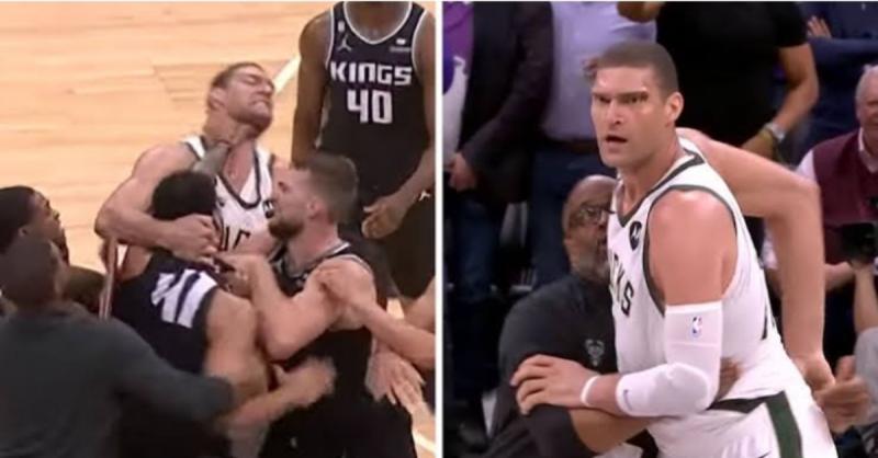 Brook Lopez And Trey Lyles Get Into Massive Fight And Both Det ejected