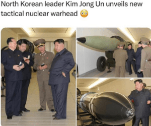 North Korean Leader Kim Jong Un Unveils New Tactical Nuclear Warhead