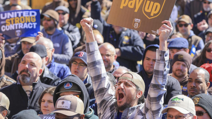 UPS workers vote to strike, setting stage for biggest walkout since 1959