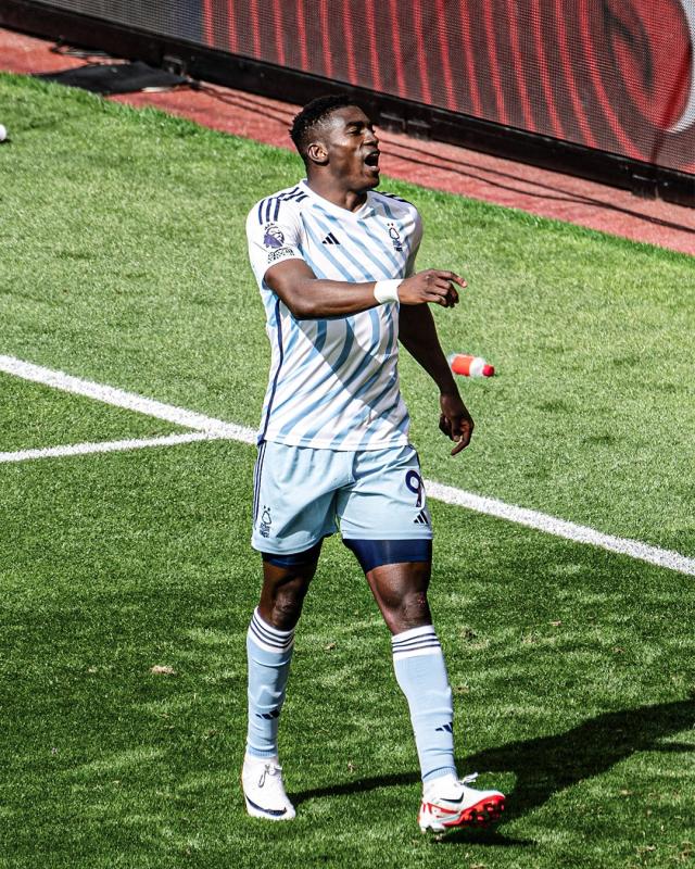Despite Nottingham Forest's defeat to Manchester United, Awoniyi makes history
