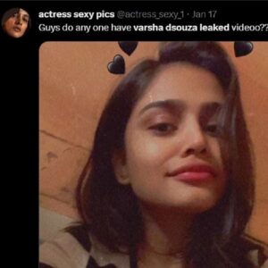 Varsha Dsouza Leaked Video Viral Car Mms & Dorasai Teja Twitter